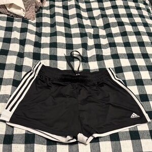 Adidas Women's Black and White Athletic Shorts